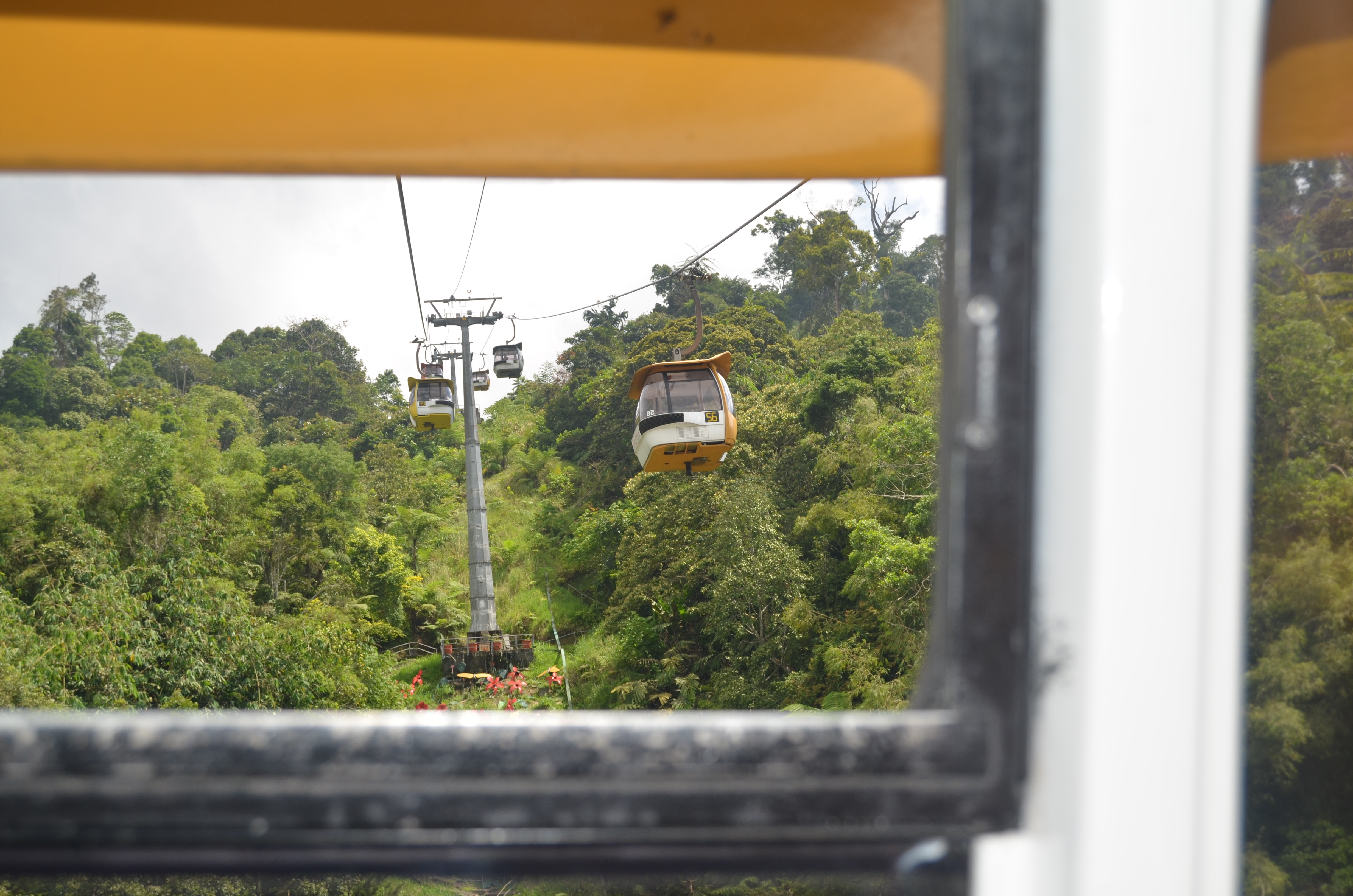 View from Genting Skyway cable car