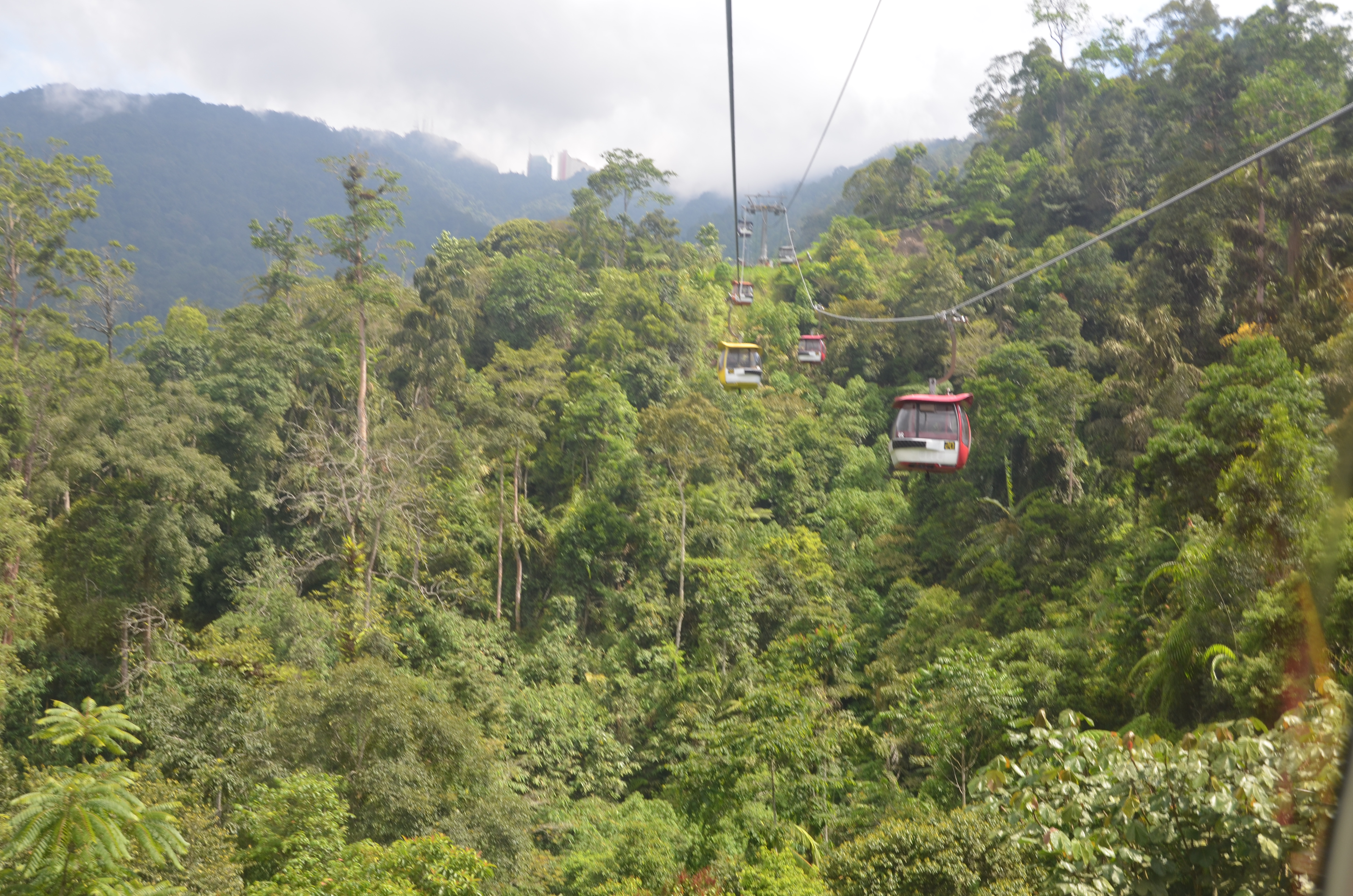 View from Genting Skyway cable car