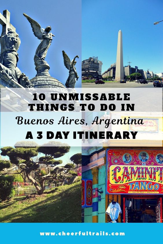 Lets discover all the unmissable things to do in Buenos Aires through this 3 day itinerary.