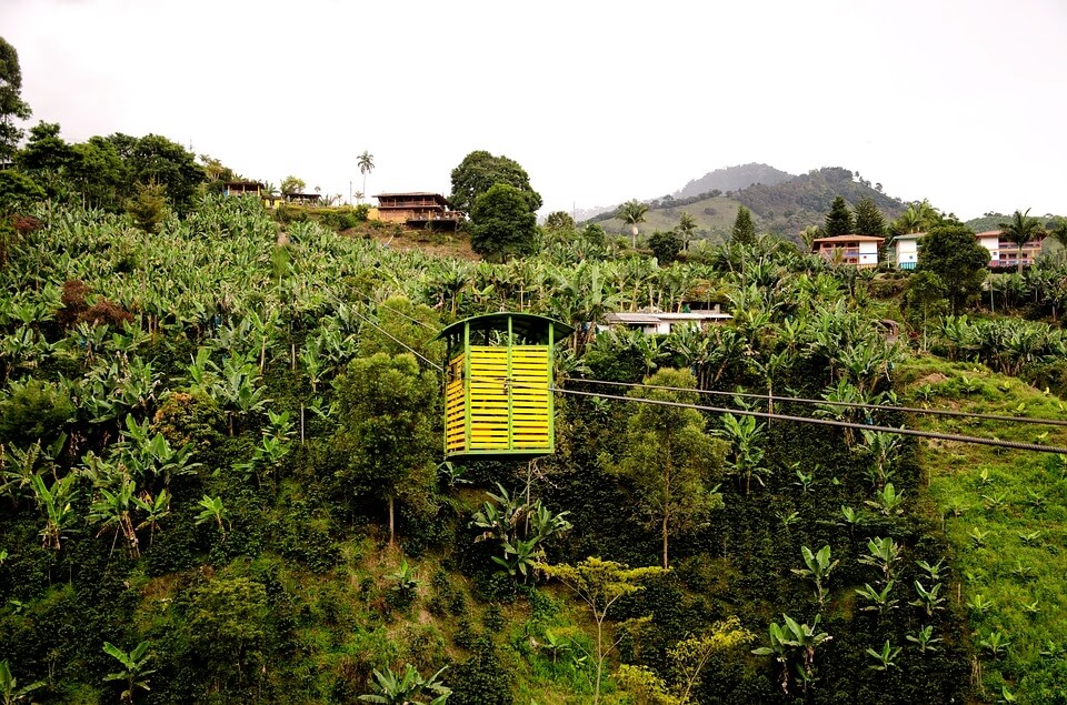 Cable Car In Jardin, Colombia